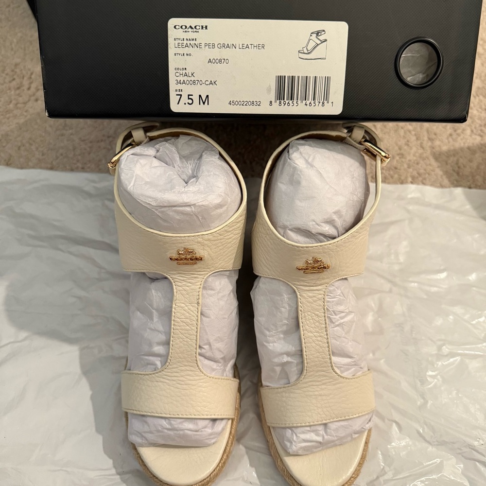 Coach Espadrilles Wedge Sandals - Picture 2 of 3